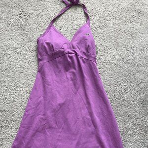 Lacoste Purple Halter Dress